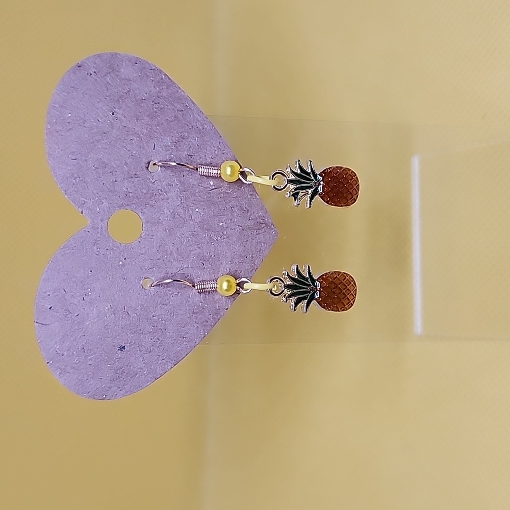 Pineapple Earrings - Picture 2 of 2